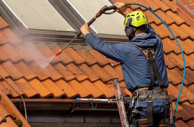 Démoussage et hydrofuge de toiture à Freychenet